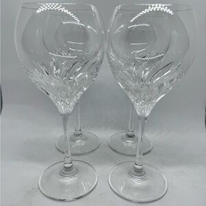 Romantique 8oz Wine Glasses by GORHAM CRYSTAL Set of 4